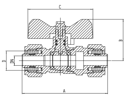 Thread ISO228 362.5 Psi Brass Ball Valves Water Services