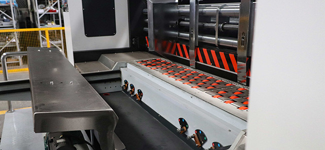 Two Color Corrugated Box Flexo Printer With Die Cutter Maximum 100pcs/Min