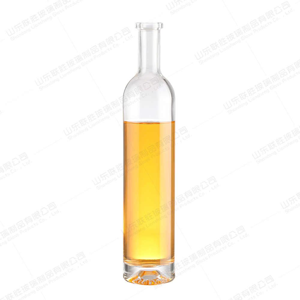 Healthy Lead Free Glass Bottles Bespoke 500ml 700ml 750ml For Brandy Vodka Rum