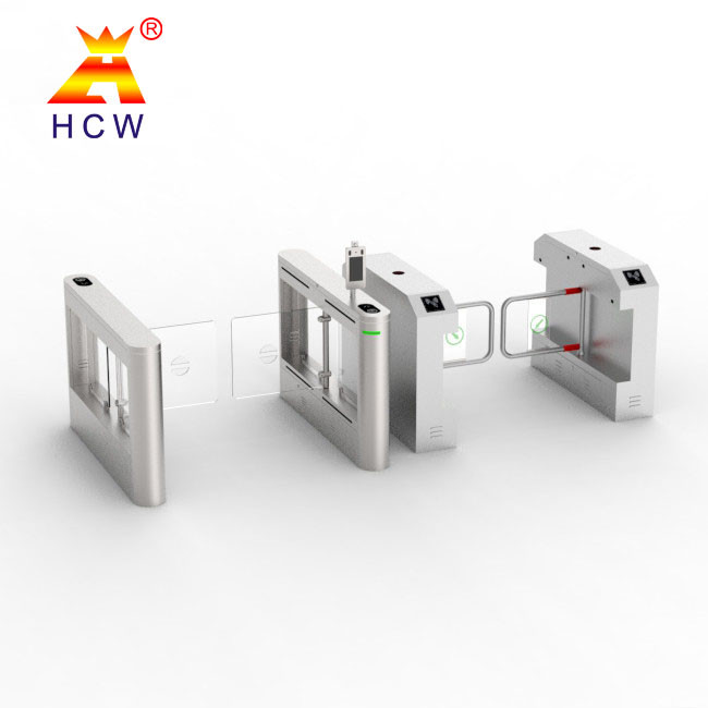 Mechanical Swing Barrier Turnstile FRID Card Access Control 304 Stainless Steel