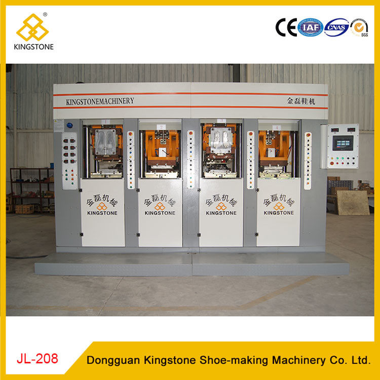 Static slide type PVC/Tpr Outsole Injection Moulding Machine 4 stations 2 injectors