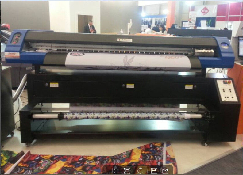 Dx7 Heads Dye Sublimation Textile Printer 1.8m Print On Transfer Paper And Textile Directly