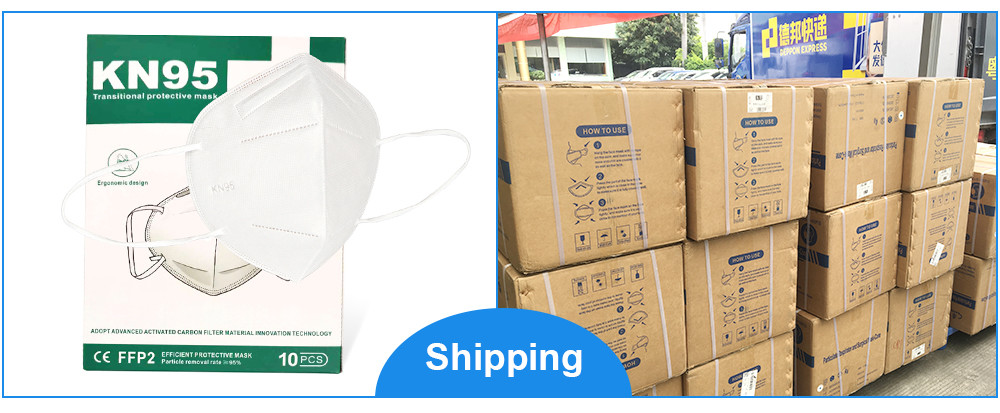CE FDA FFP2 KN95 Mask Disposable Protect 5 Ply Face Cover , KN95 Face Mask