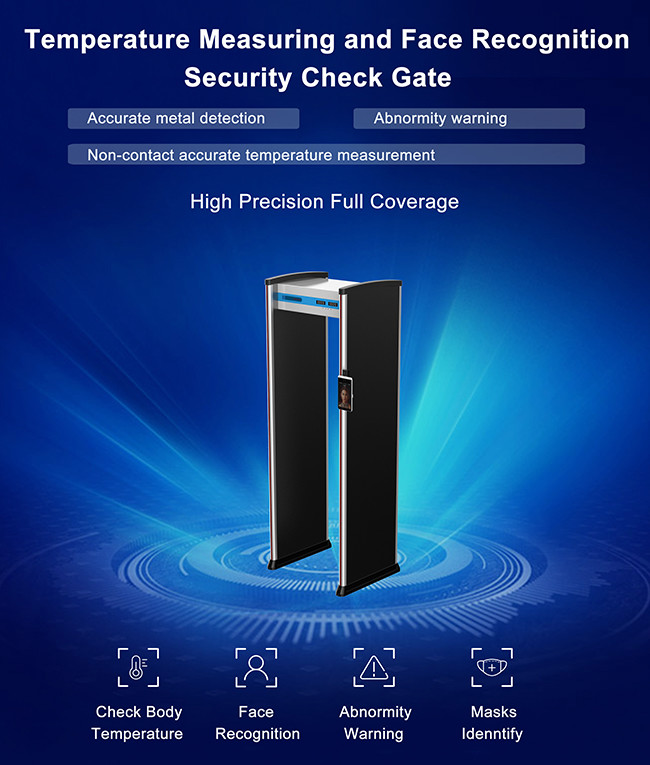 Walk Through Face Recognition Thermometer Digital Lcd Infrared Thermometer
