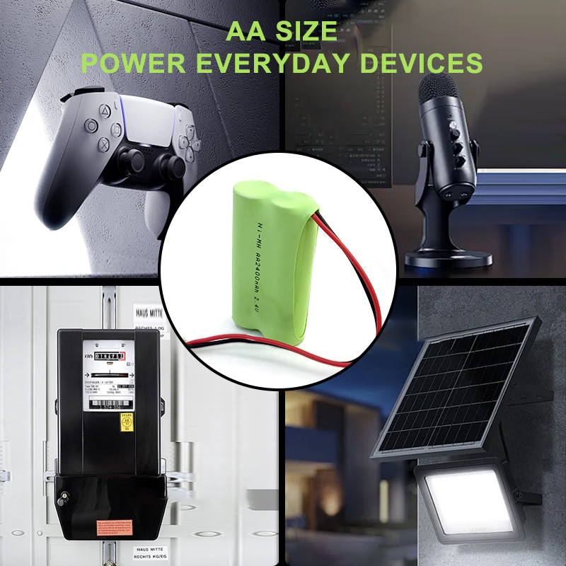 2.4V 2400mah Nimh AA Battery ODM Nickel Metal Hydride Battery Pack