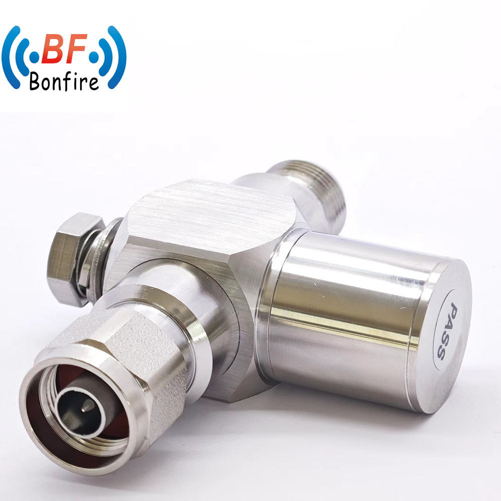 N to SMA Lightning Surge Protector 3GHz N Jack Bulkhead to Female RF SMA Connector Coaxial RF Connector Lightning Arrester