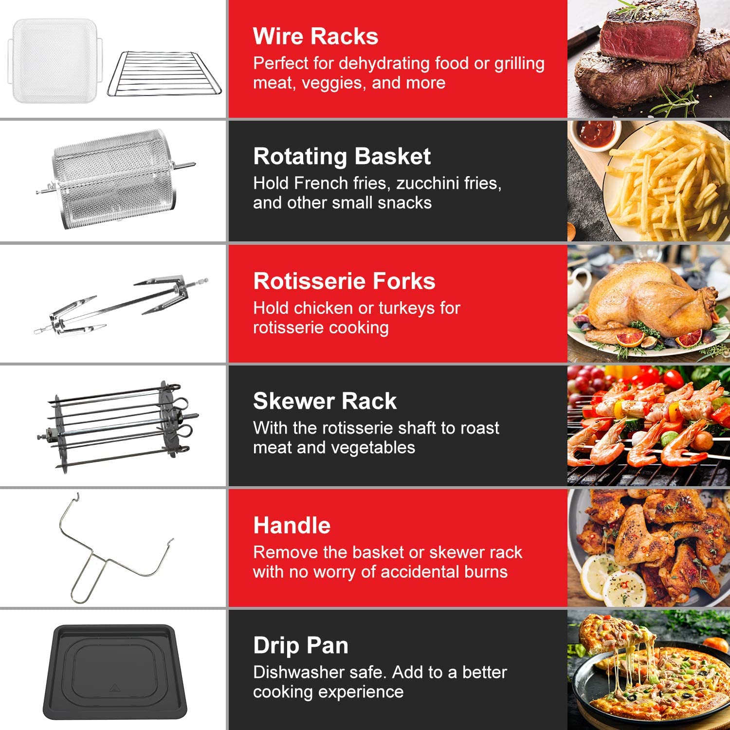 24 Liter 1700W Healthy Digital Air Fryer 360 Without Oil