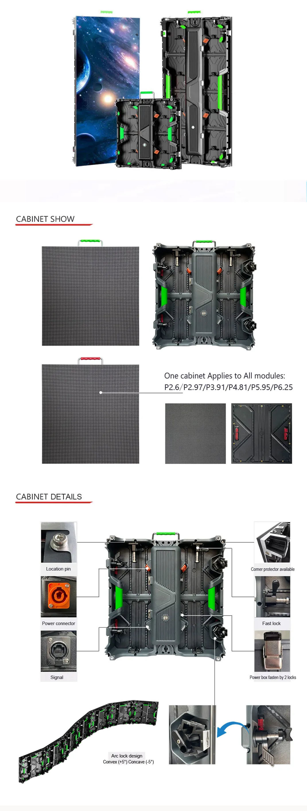 1RGB P4.81mm led panel advertising board Energy Saving Screen