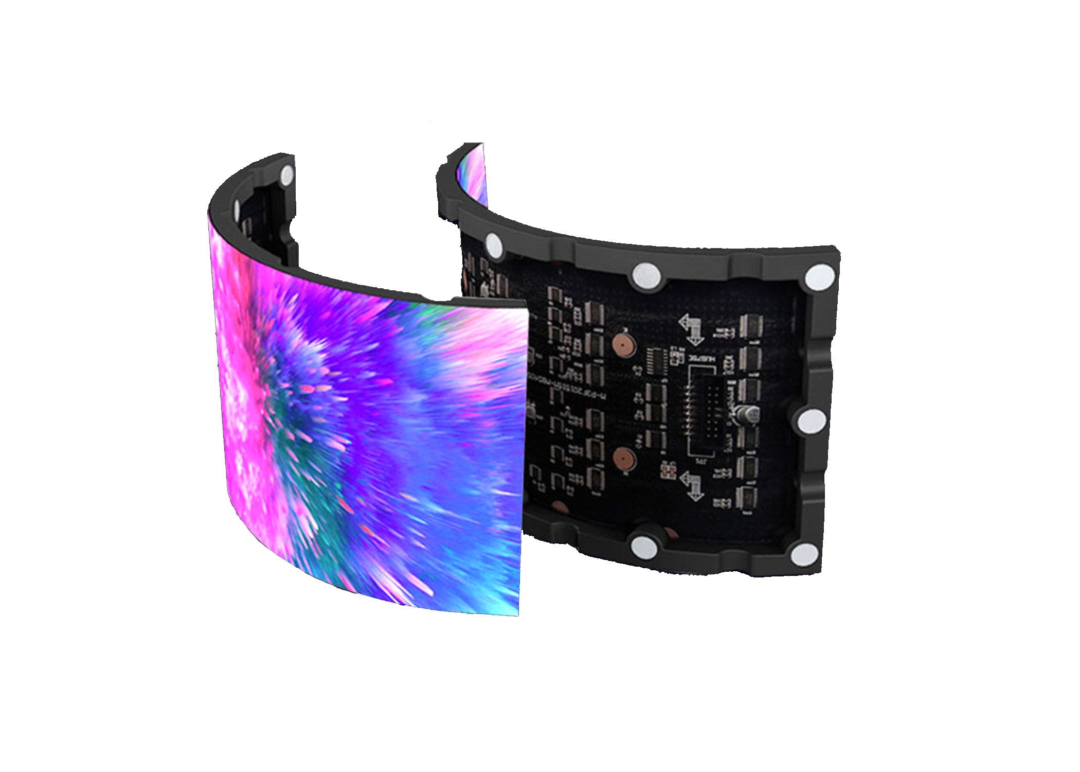 High Definition Creative LED Display For Building Facades With Flexible P2.5mm Modules And High Brightness