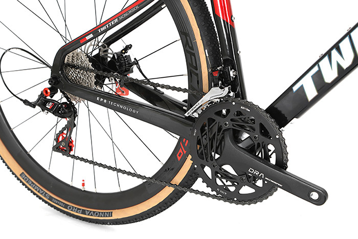 Wheel Size 700*40C Carbon Fiber Hybrid Bike 24 speed Disc Brake Bike