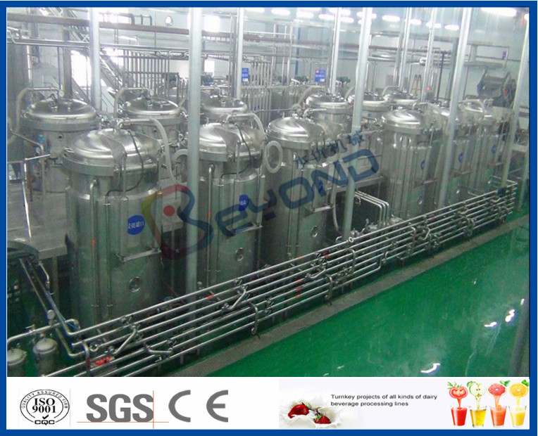 3000 - 20000LPH Full Automatic Beverage Production Line With CIP System / PLC Control