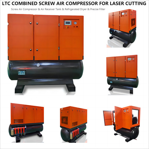 Electric Industrial Air Compressor 4 In 1 Compact Design With Dryer, Air Tank And Filter