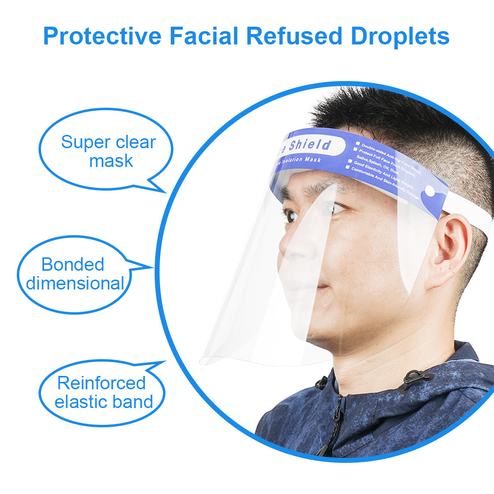 Protective Safety Face Shield Visor Full Face Shield Anti Saliva , Anti Spitting Face Shied
