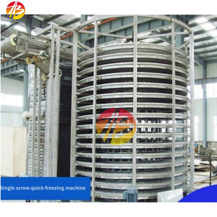 Quick Freezing Machine Fries Tunnel Freezer with High Productivity and SUS 304 IQF