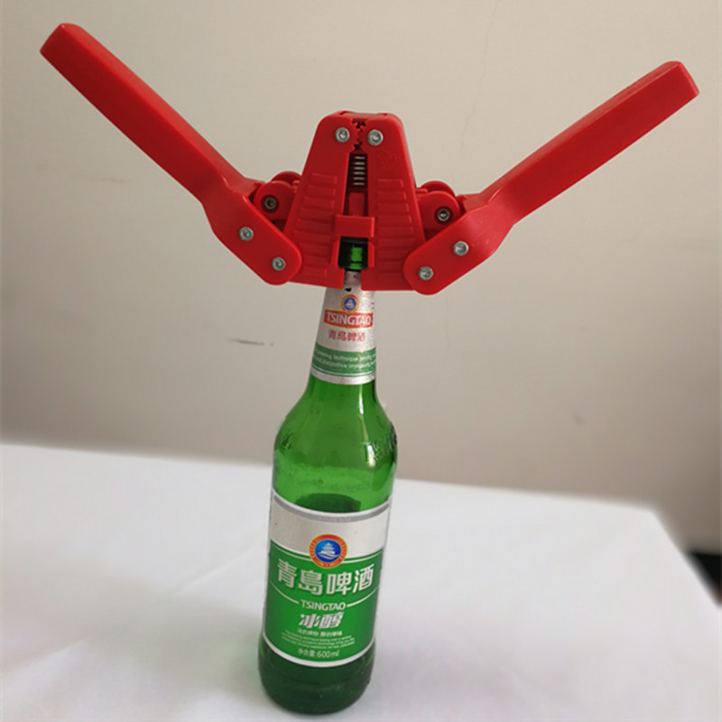 Hand Held Crown Seal Bottle Capper , Rigid Plastic Bottle Cap Twin Lever Capper
