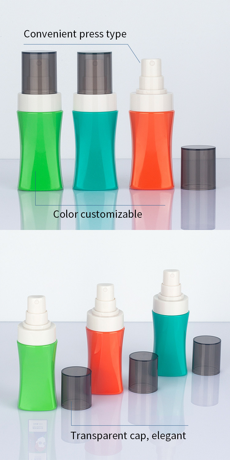 Retractable 80ml Empty Plastic Pet Spray Bottle With Fine Mist Sprayer