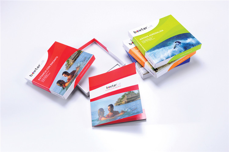 Gloss Lamination Rigid Carton Box Printing , Rectangle Cardboard Lid And Base Box