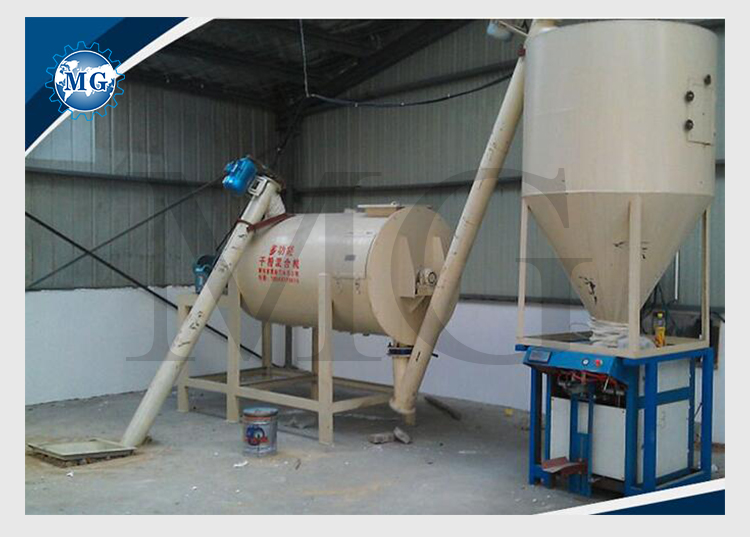Dry Powder Mortar Production Line Wall Putty Skim Coat Sand Cement Mixer Ceramic Tile Adhesive Making Machine
