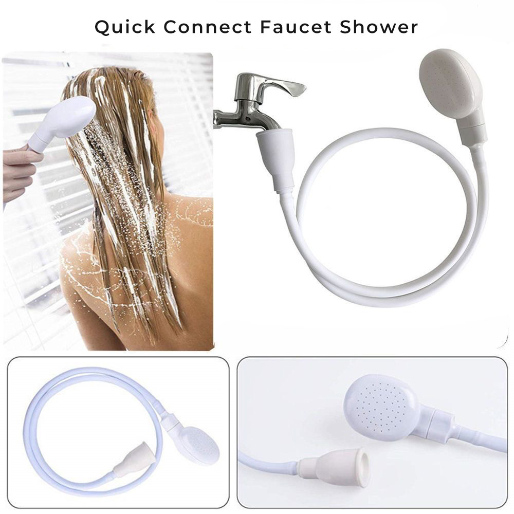 Pet Cleaning Brush Sprayer Animal Shower Quick Contact Nozzle