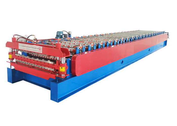 Full Automatic Double Layer Roll Forming Machine Power 5.5 Kw Size 7000*1500*1600mm
