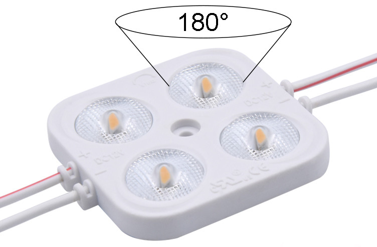 High Power Dimmable LED Module Light 2835 4 Lamp Square 12V 24V Waterproof IP67