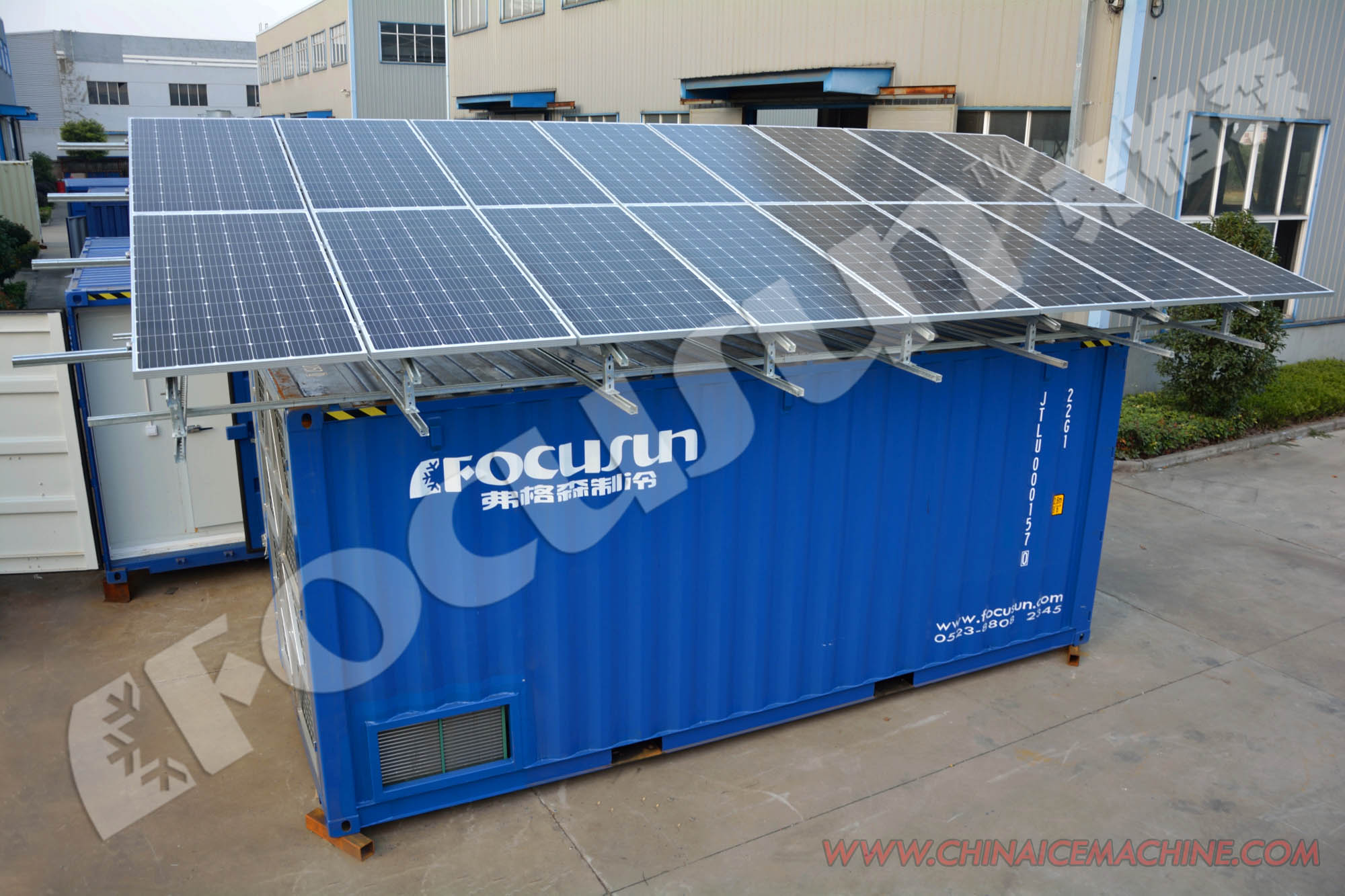 Non-Pollution and Safe Containerized Solar Powered Cold Room for Storage