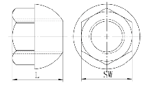 R25 R32 R38 R51 T76 SDA Hex Anchor Nut for Self Drilling Rock Bolting Tunneling