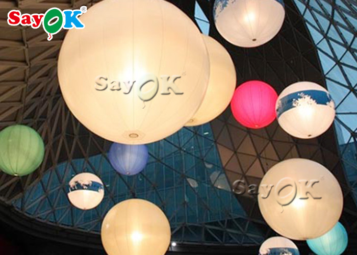 Airstar Lighting Balloon Custom Lifelike LED Inflatable Balloon For Exhibition Flame Retardant