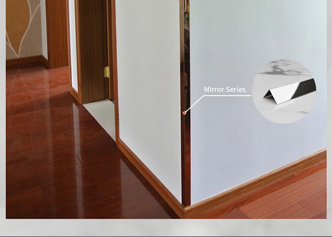 Customized Vibration Decorative Stainless Steel Tile Trim 8mm 2.7m length