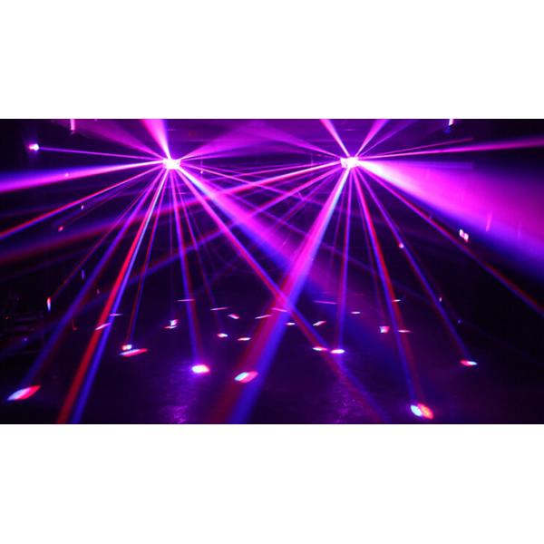RGBW DJ Stage LED Effect Light 35W Butterfly Effect Lighting With Double Derby