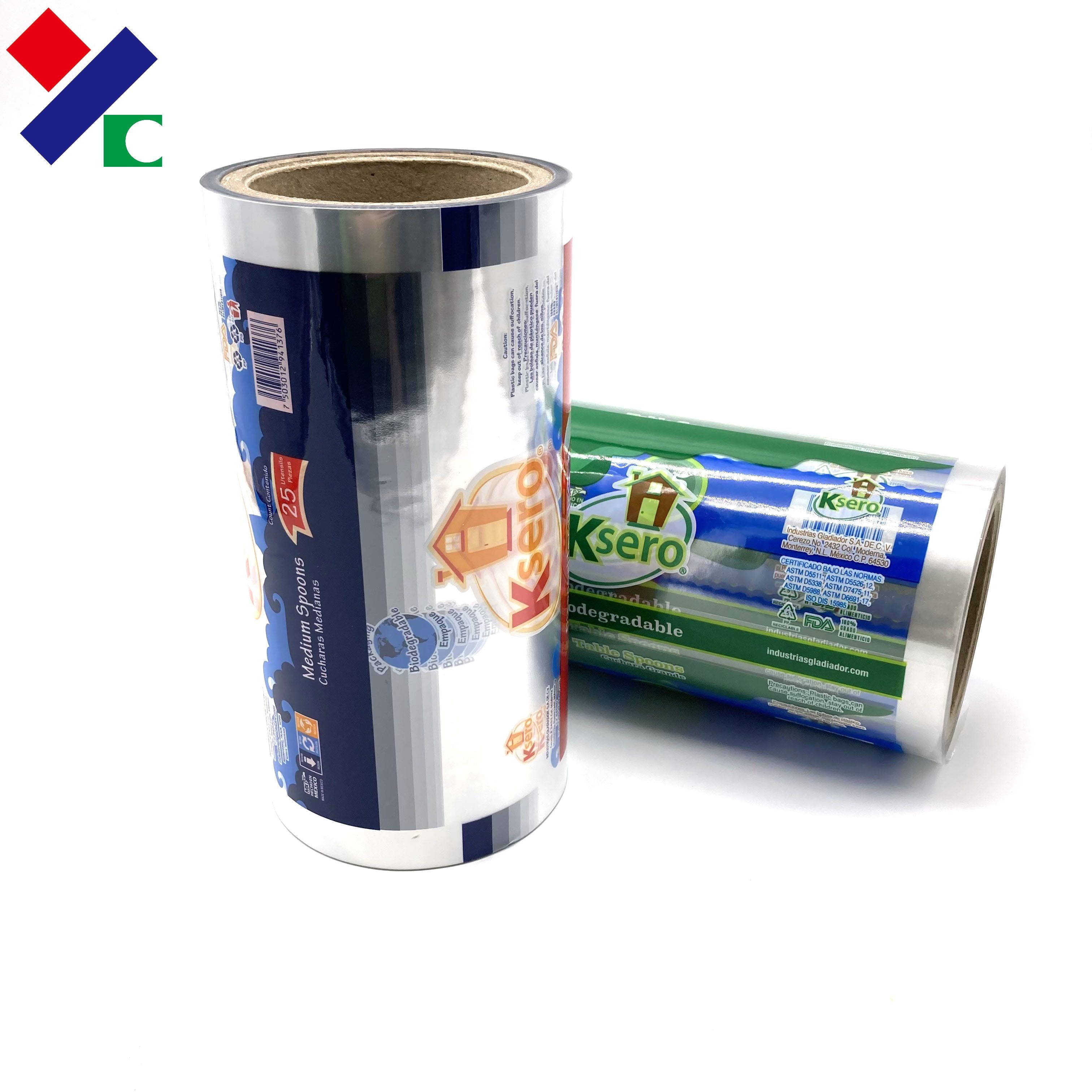 Candy OPP Plastic Roll Film Food Grade Custom Printing Snack Sachet Packaging