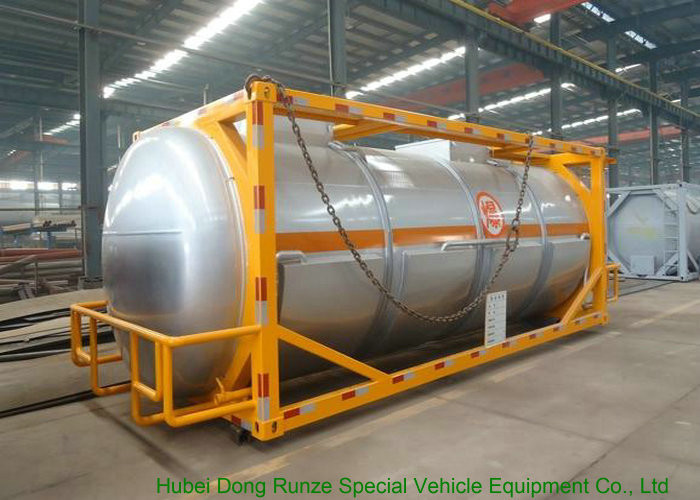 20FT Steam Heating Insulated Tank Container Stanless Steel For Yellow Phosphorus P4