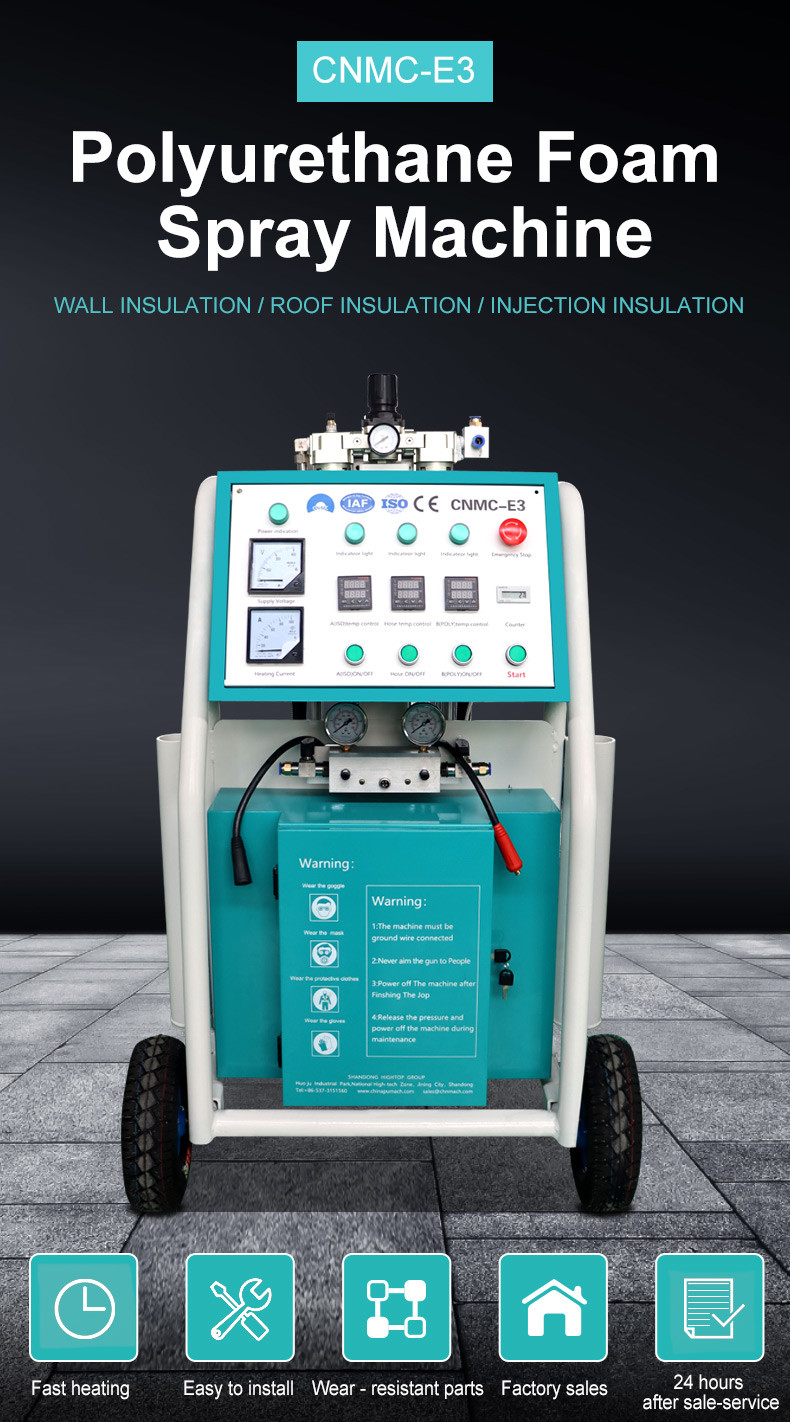 Two Components A Iso And B Polyurethane Spray Foam Machine 7.5kw 220V