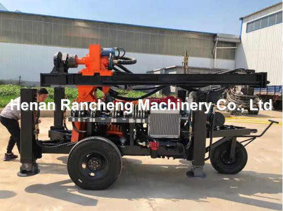150m Drill Depth Borehole Water Well Drilling Rig Machine 32HP 100 - 219mm Diameter