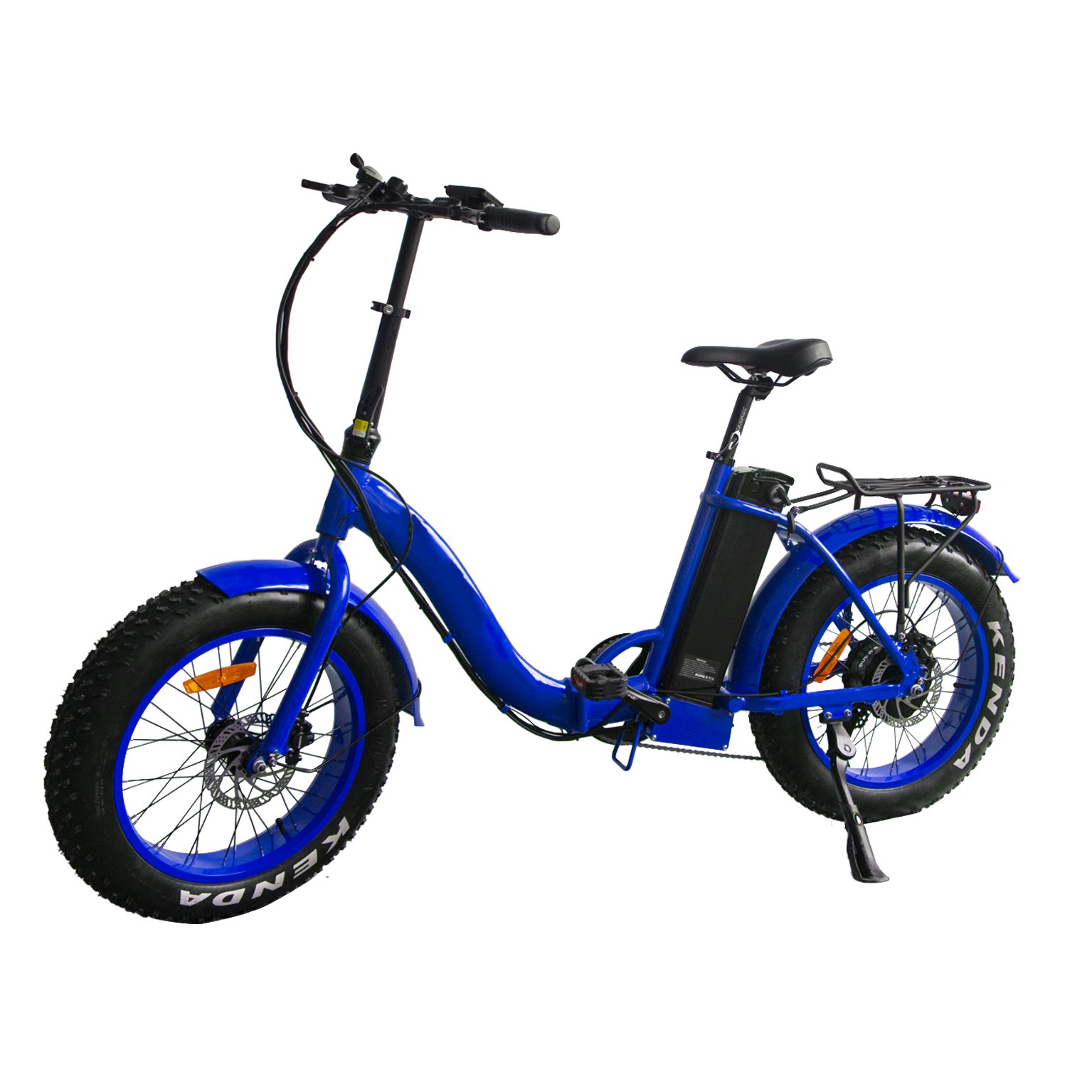 Mens Mini Folding Electric Hybrid Bike Orange 48v Electric Folding Bicycle With Pedal Assist System