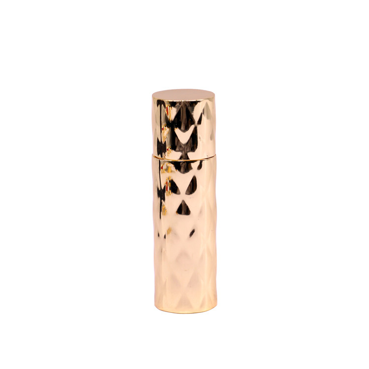 Cylindrical Golden Customized Perfume Bottle Tops For 10ml Bottle