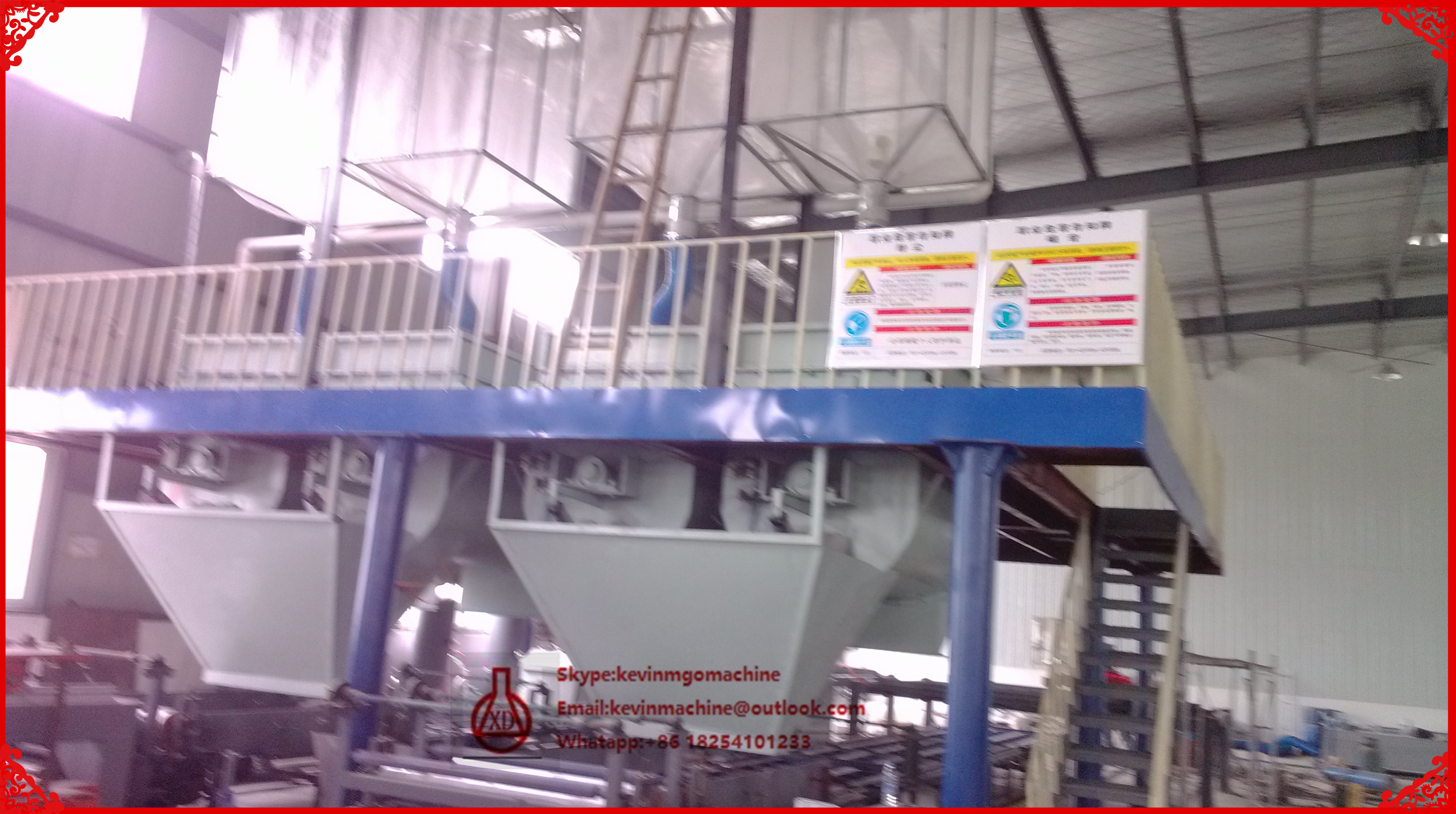 Mgo Board Production Line , Large Format Lightweight Wall Panel Machine