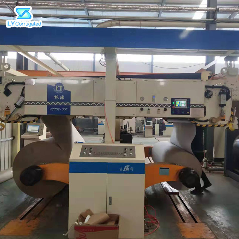 300m/Min Corrugated Cardboard Production Line TUV Approved With Servo Motor