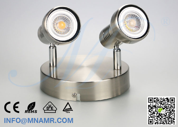 Good Price 2 Head LED Wall Light Fixture Wall Lamp Fixture with Replaceable 2x5W LED Spotlight E14 G4 G9 MR16 GU5.3 GU10