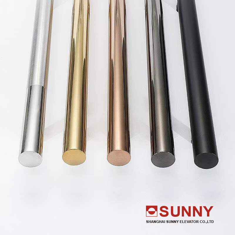 Modern Style Elevator Cabin Decoration Elevator Parts Stainless Steel Handrail