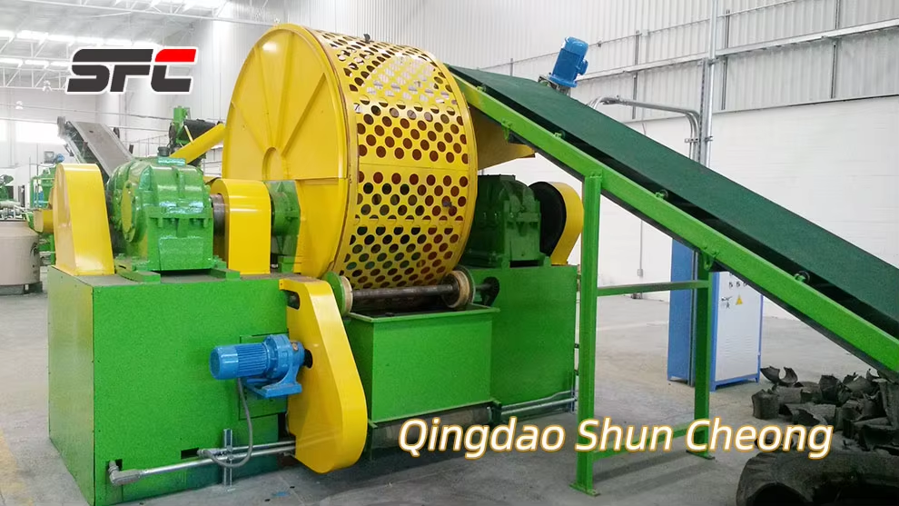 High Performance Waste Tire Crusher For Efficient Rubber Recycling CE Certified