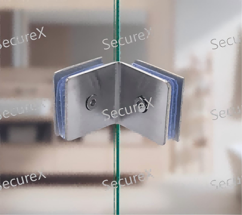 Bathroom Shower Screen Glass Clamps SUS304 Stainless Steel High Security