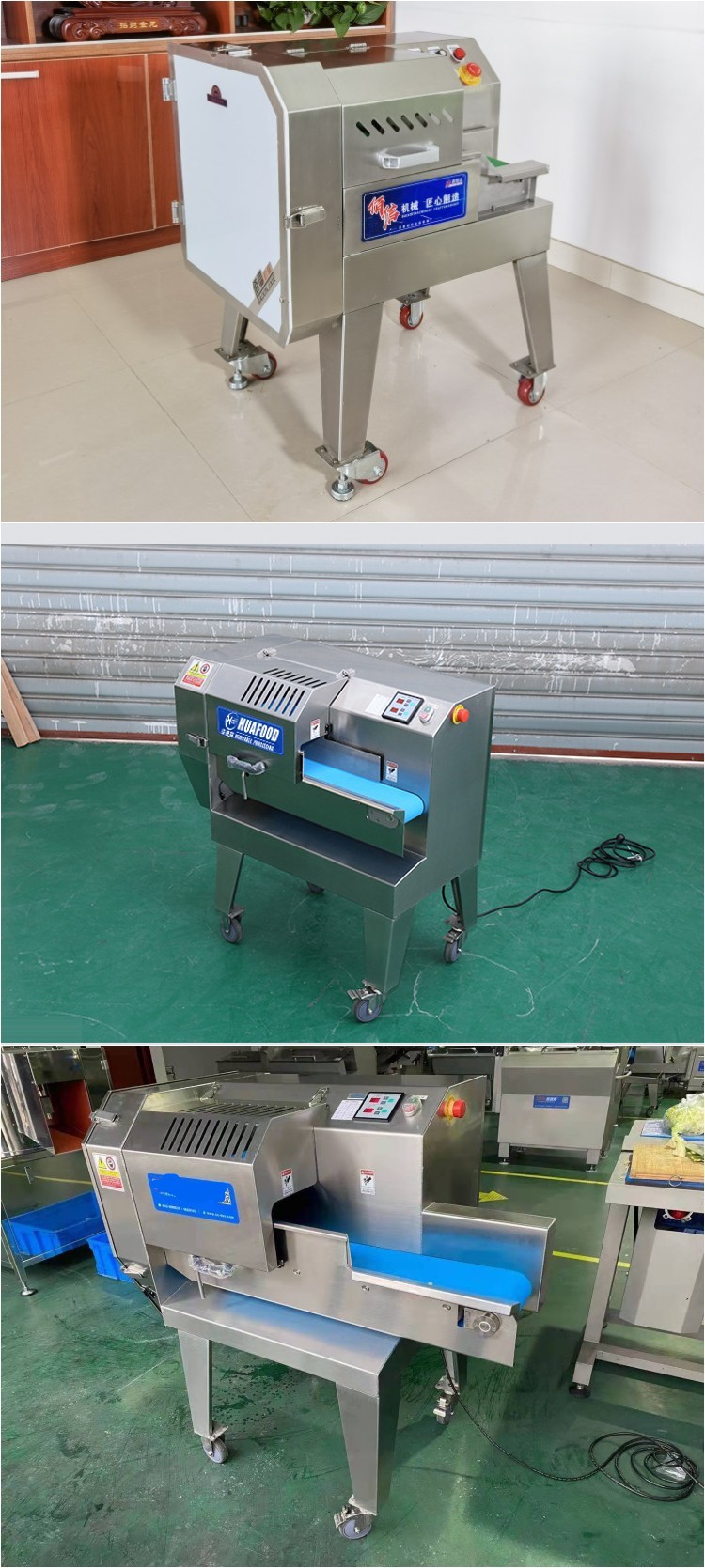 Industrial Vegetable Cutting Machine Mini For Cube Slice Strip Shape