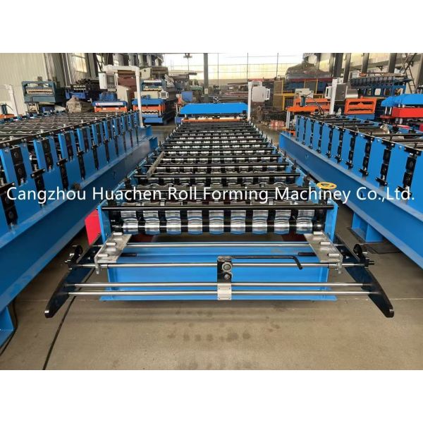13 Stations Corrugated Profile Roofing Sheet Bending Machine with 45# Steel Quenching and Plating Rollers at 15-20m/min Speed