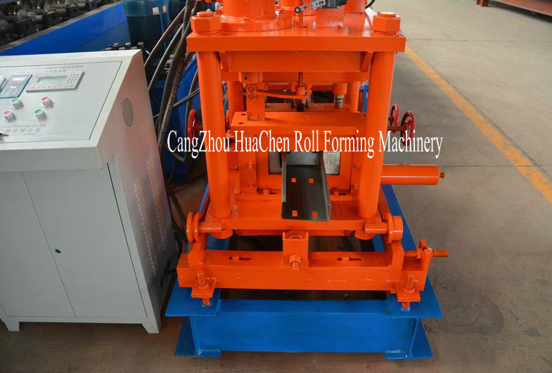 Touching Screen CEE Purlin Roll Forming Machine With 80mm Material
