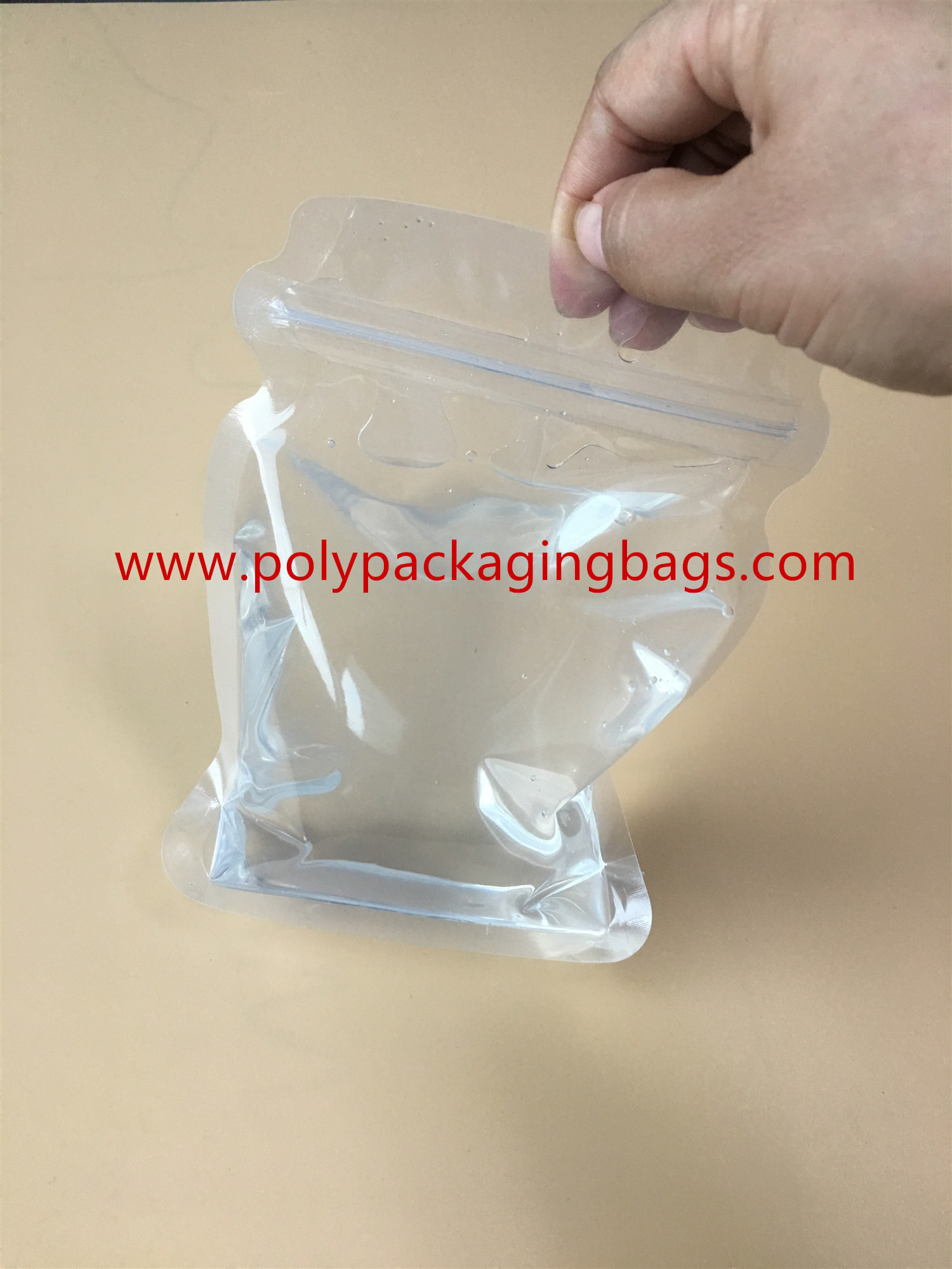 Clear Plastic Drinking Water Stand Up Pouch With Spout 1-10 Colors Gravure Printing
