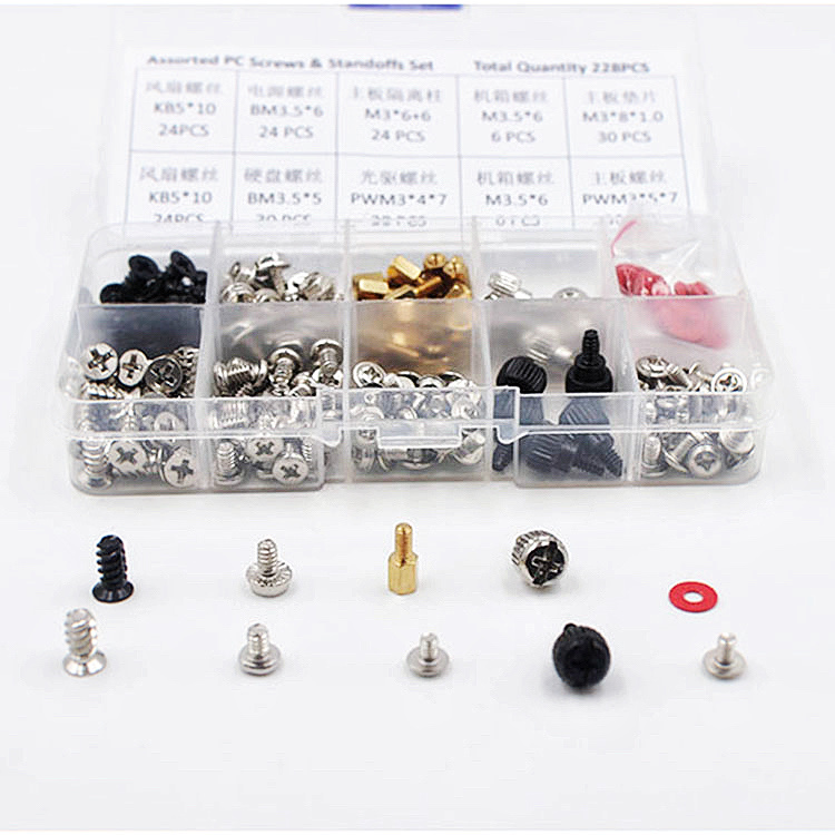 Assorted PC Screw Brass Standoffs Set for Computer Laptop ISO9001 2015 Certified