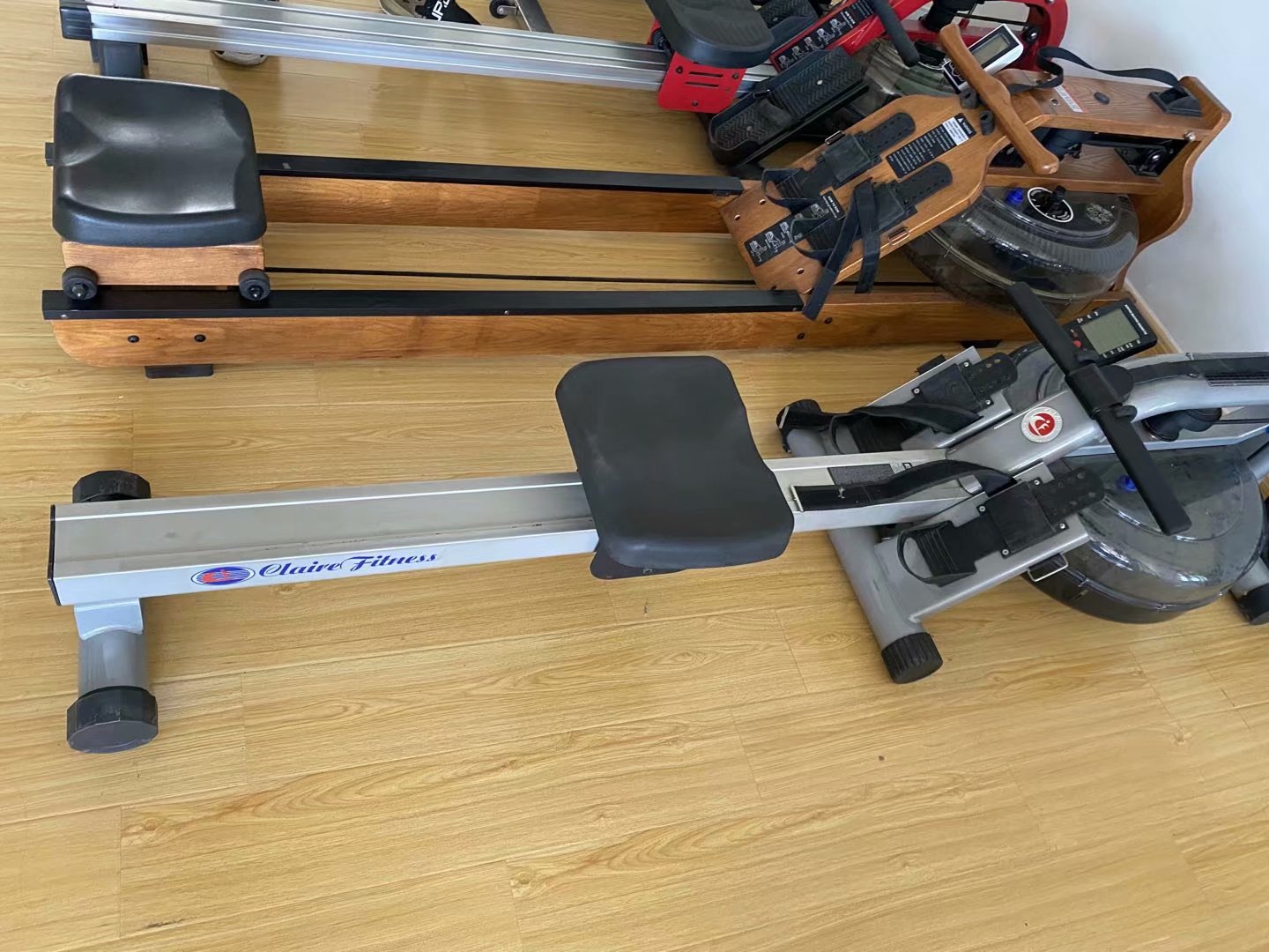 Commercial Rowing Machine Air Rower Outdoor Fitness Seated Rowing Machine