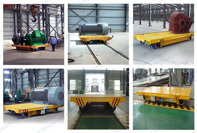 Heavy Duty Material Transfer Cart Steel Mill Applied Electric Transport Wagon 