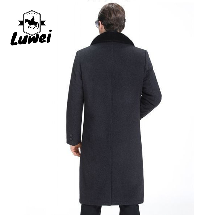 Autumn Winter Men Single Breasted Clothing Heavy Utility Cotton Slim Trench Coat Winter Warm Overcoat Jacket
